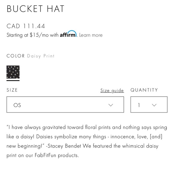 Alice + Olivia Reversible Daisy Bucket Hat - Picture 3 of 3